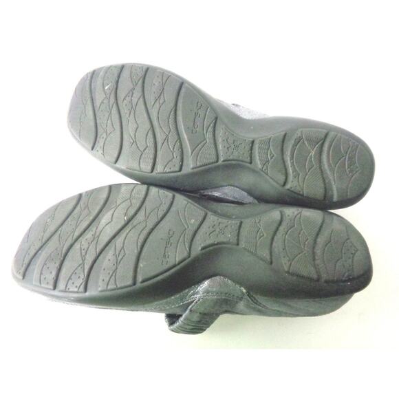 DANSKO EUR 39 US 8.5M 9M Chrissy Mary Jane Silver Pewter Slip On Wedge Shoe - Picture 7 of 8